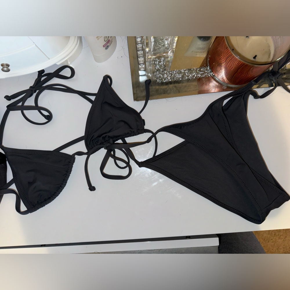 SKIMS | GREY CHEEKY BIKINI SET